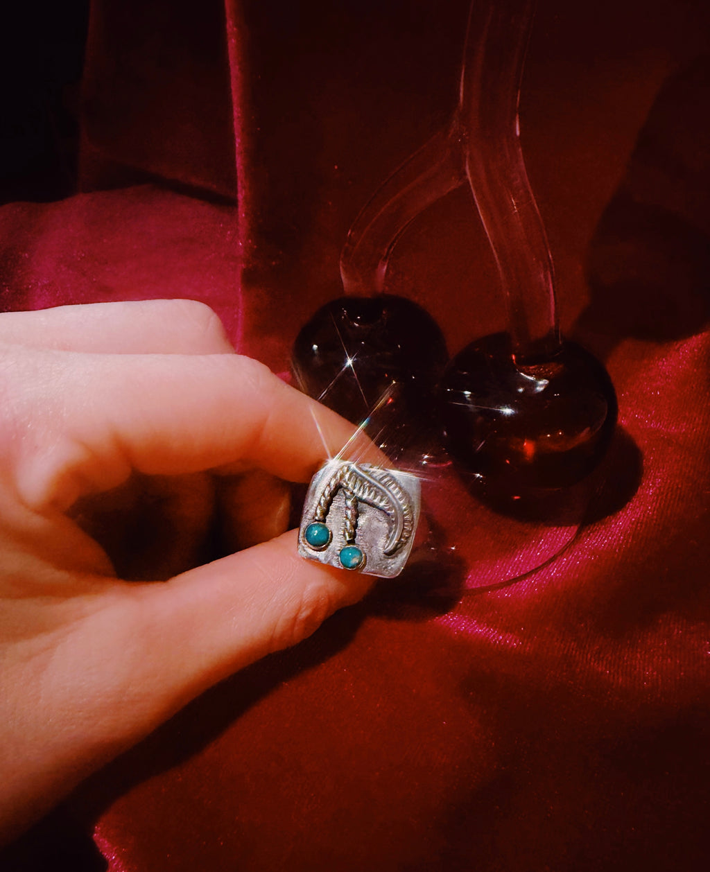 Ch-Ch-Ch Cherry Bomb Signet Ring