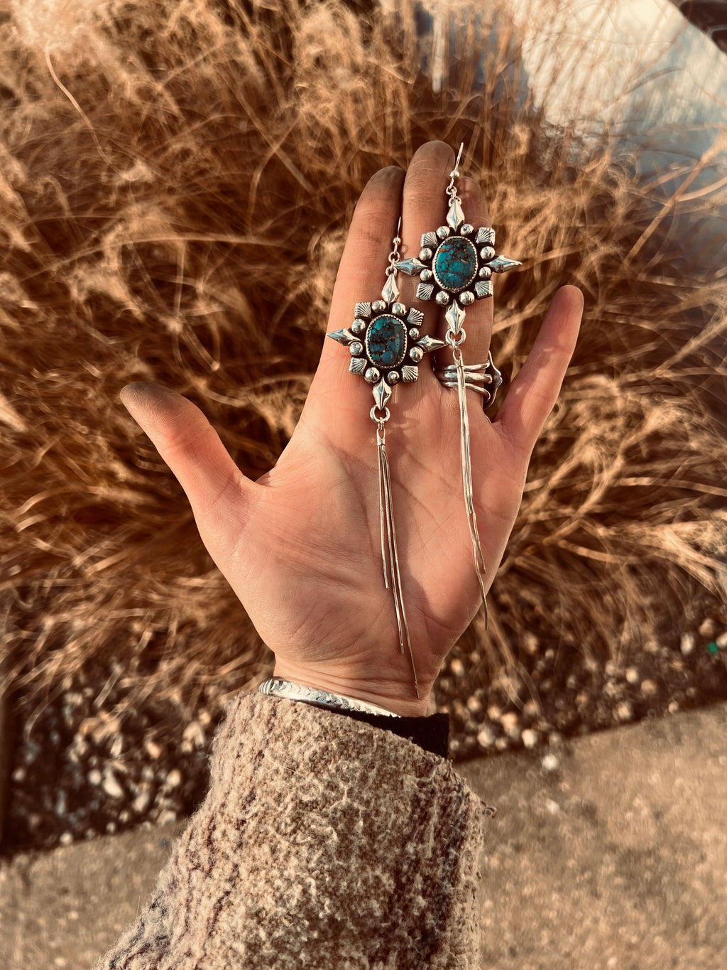 Silver Dagger Dangles