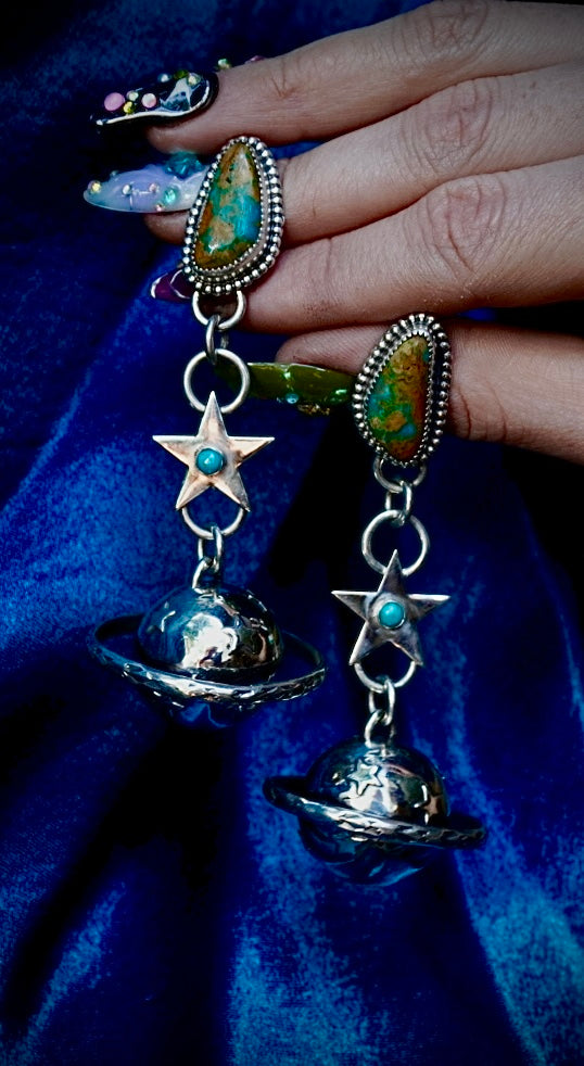 Saturn Called, They Say Hi Earrings